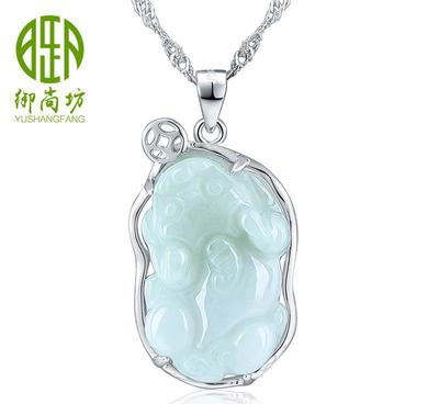 廠家直銷天然A翡翠貔貅玉墜 品質(zhì)保障，招財(cái)轉(zhuǎn)運(yùn)之選